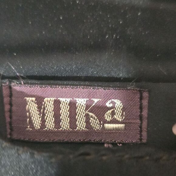 NWT Mik a Elegant Black Rhinestone Clutch with Tassel - Picture 4 of 10